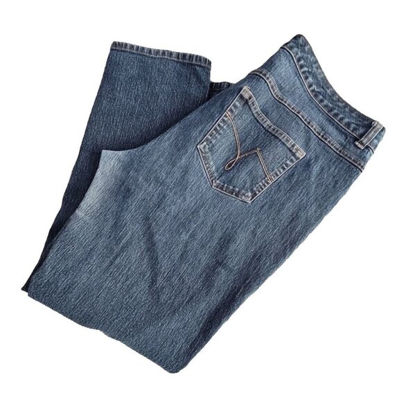 Just My Size Women's 18W (W36xL28) Blue Bootcut Stretch Jeans Style# JM3959 - Picture 6 of 16